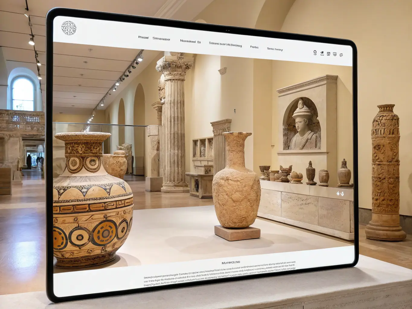 A photograph of visitors exploring the historical artifacts and exhibits inside the AOSRCG museum, highlighting the educational aspect of the cultural heritage preservation program.